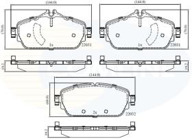 COMLINE CBP02346 - PASTILLAS FRENO