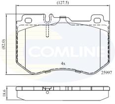 COMLINE CBP02347 - PASTILLAS FRENO