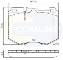 COMLINE CBP02348 - PASTILLAS FRENO