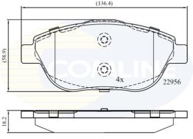 COMLINE CBP02367 - PASTILLAS FRENO
