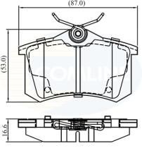 COMLINE CBP02380 - PASTILLAS FRENO