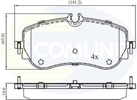 COMLINE CBP02387 - PASTILLAS FRENO