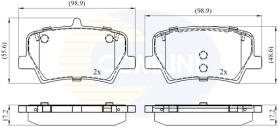 COMLINE CBP02393 - PASTILLAS FRENO