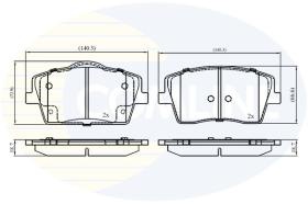 COMLINE CBP02394 - PASTILLAS FRENO