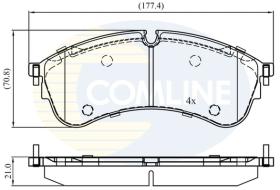 COMLINE CBP02400 - PASTILLAS FRENO