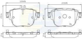 COMLINE CBP02452 - PASTILLAS FRENO