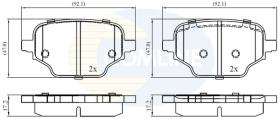 COMLINE CBP02453 - PASTILLAS FRENO