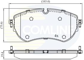 COMLINE CBP02456 - PASTILLAS FRENO
