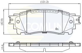 COMLINE CBP02460 - PASTILLAS FRENO