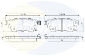 COMLINE CBP02487 - PASTILLAS FRENO
