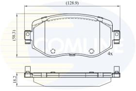COMLINE CBP06125 - PASTILLAS FRENO