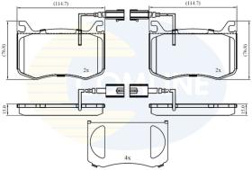 COMLINE CBP12422 - PASTILLAS FRENO