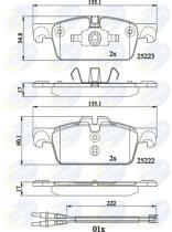 COMLINE CBP22195 - PASTILLAS FRENO