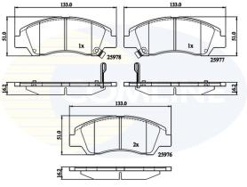 COMLINE CBP32230 - PASTILLAS FRENO