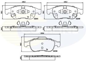 COMLINE CBP32293 - PASTILLAS FRENO