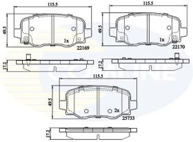 COMLINE CBP32303 - PASTILLAS FRENO