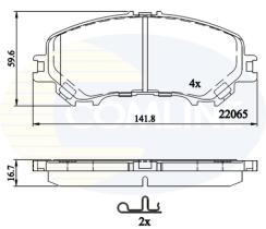 COMLINE CBP32304 - PASTILLAS FRENO