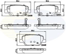COMLINE CBP32323 - PASTILLAS FRENO