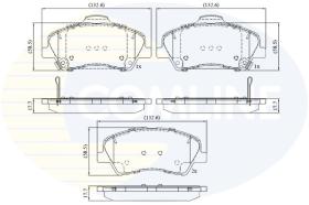 COMLINE CBP32419 - PASTILLAS FRENO