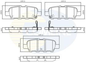 COMLINE CBP32445 - PASTILLAS FRENO