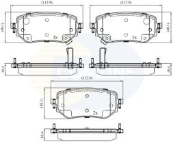 COMLINE CBP32458 - PASTILLAS FRENO