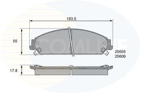 COMLINE CBP36086 - PASTILLAS FRENO