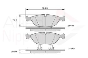 COMLINE ADB01003 - PASTILLAS FRENO