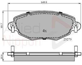 COMLINE ADB01110 - PASTILLAS FRENO