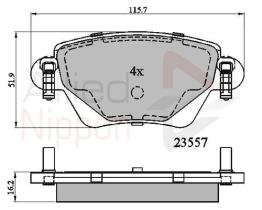 COMLINE ADB01114 - PASTILLAS FRENO