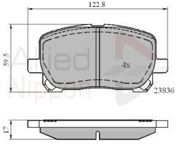 COMLINE ADB01132 - PASTILLAS FRENO