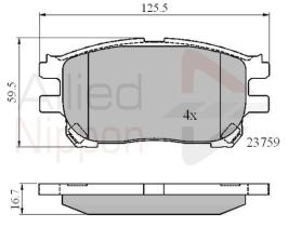 COMLINE ADB01139 - PASTILLAS FRENO