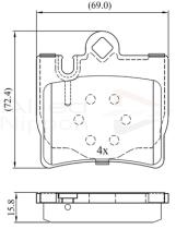 COMLINE ADB01143 - PASTILLAS FRENO