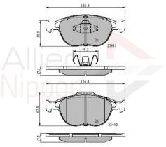 COMLINE ADB01150 - PASTILLAS FRENO