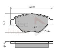 COMLINE ADB01159 - PASTILLAS FRENO