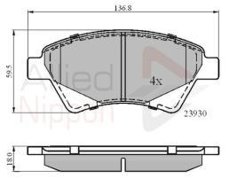 COMLINE ADB01160 - PASTILLAS FRENO