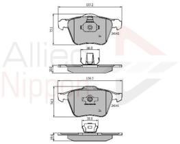 COMLINE ADB01280 - PASTILLAS FRENO