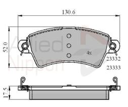 COMLINE ADB01549 - PASTILLAS FRENO