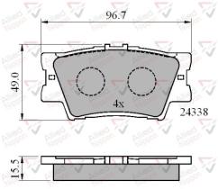 COMLINE ADB01581 - PASTILLAS FRENO