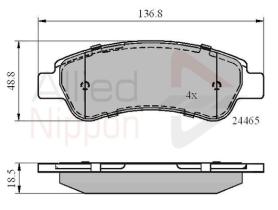 COMLINE ADB01604 - PASTILLAS FRENO