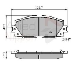 COMLINE ADB01612 - PASTILLAS FRENO