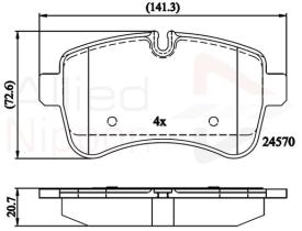 COMLINE ADB01617 - PASTILLAS FRENO