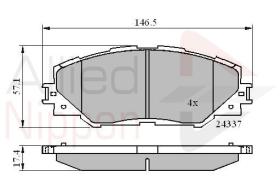 COMLINE ADB01625 - PASTILLAS FRENO