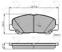 COMLINE ADB01701 - PASTILLAS FRENO