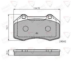 COMLINE ADB01703 - PASTILLAS FRENO