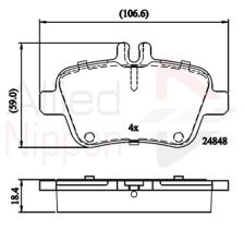 COMLINE ADB02209 - PASTILLAS FRENO