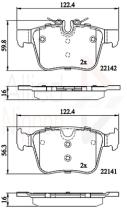 COMLINE ADB02255 - PASTILLAS FRENO