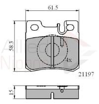 COMLINE ADB0226 - PASTILLAS FRENO