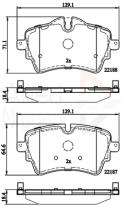 COMLINE ADB02261 - PASTILLAS FRENO