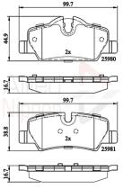 COMLINE ADB02262 - PASTILLAS FRENO