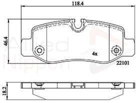 COMLINE ADB02315 - PASTILLAS FRENO